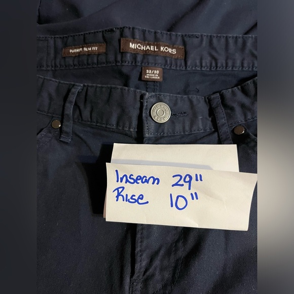 Michael Kors Parker Slim Fit Pants Size 32/30 Midnight - Picture 5 of 5